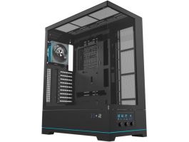 Darkflash DY451L PRO számítógépház ventilátorral (fekete) (DY451L PRO BLACK)